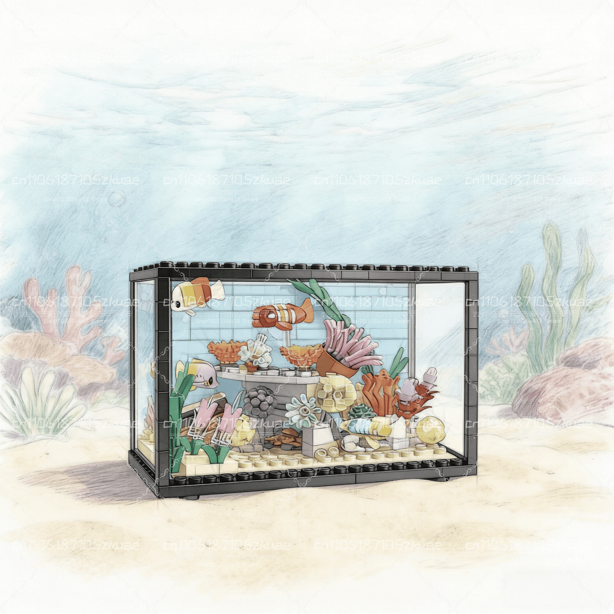 Marine Aquarium & Regional Centre Reviews - Idea Fish Tank Building Block Tropical