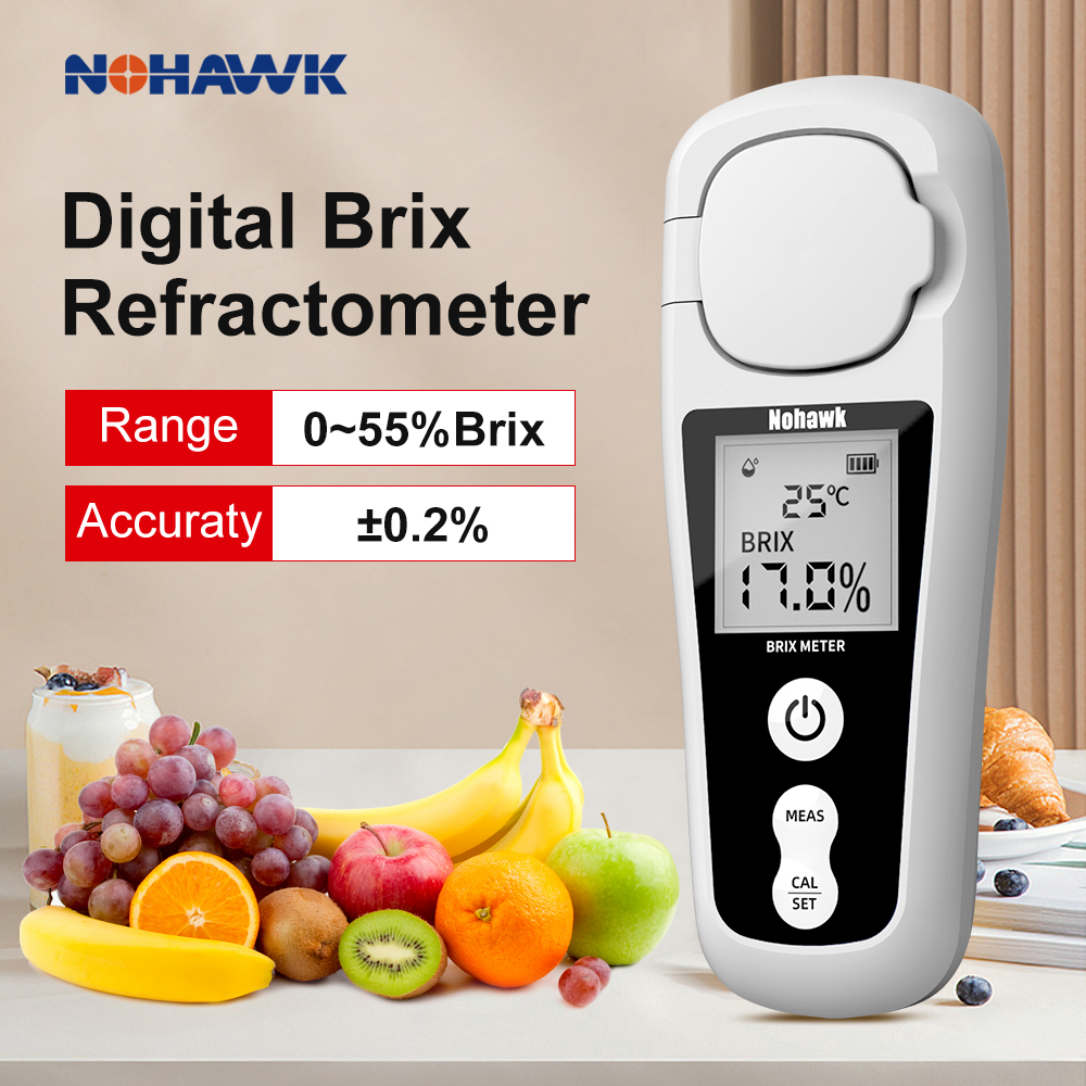 Refractometer Salinity - Nohawk Digital Pocket Refractometer 0-55% Range,