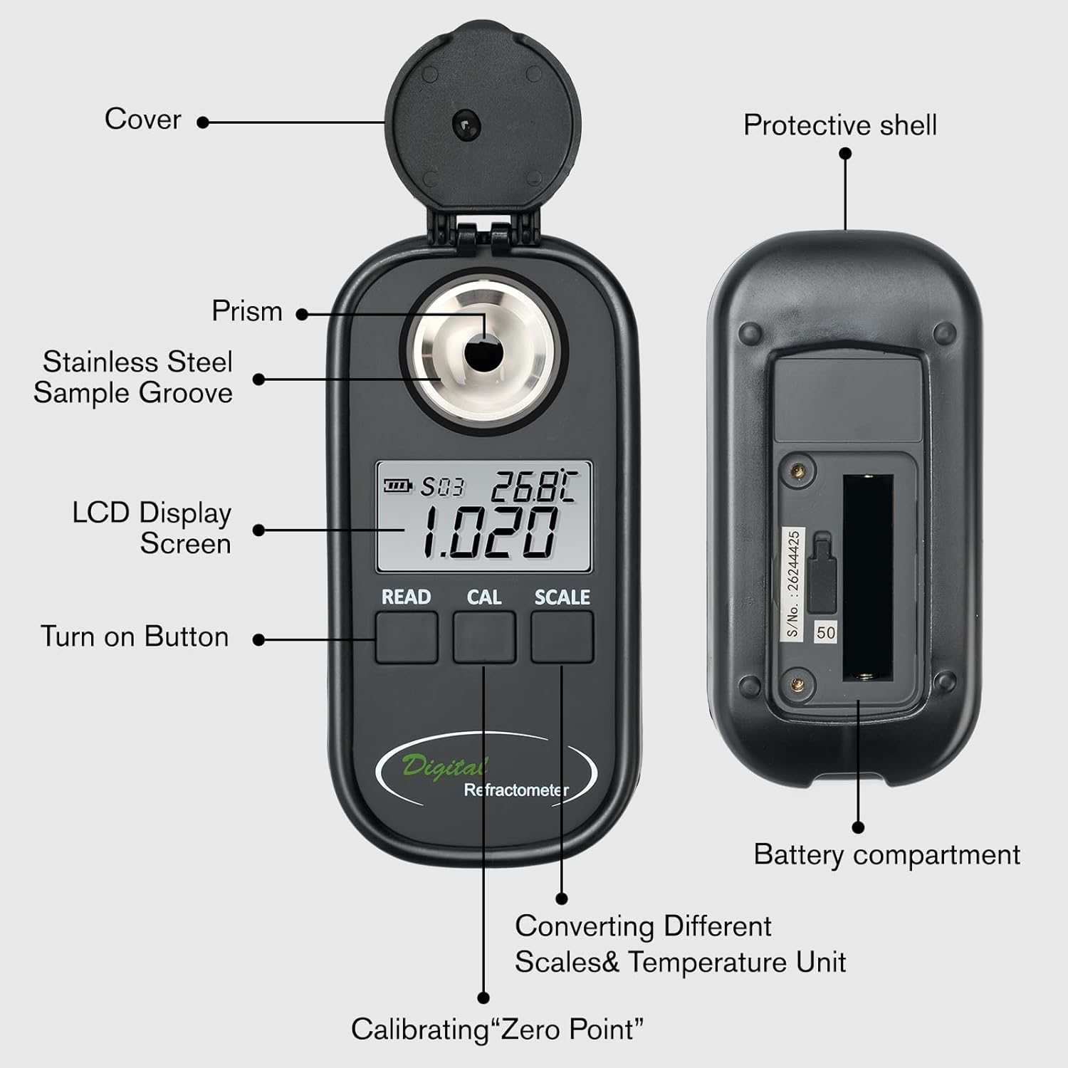 DIgital Refractometer Digital  – обзор и цена Refractometer Salinity
