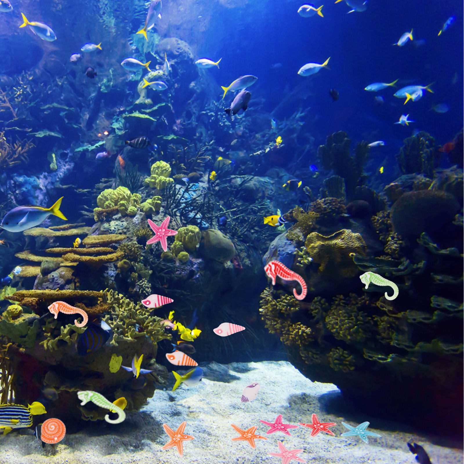 60Pcs Mini Sea Animal Resin Or – обзор и цена Marine Life Aquariums