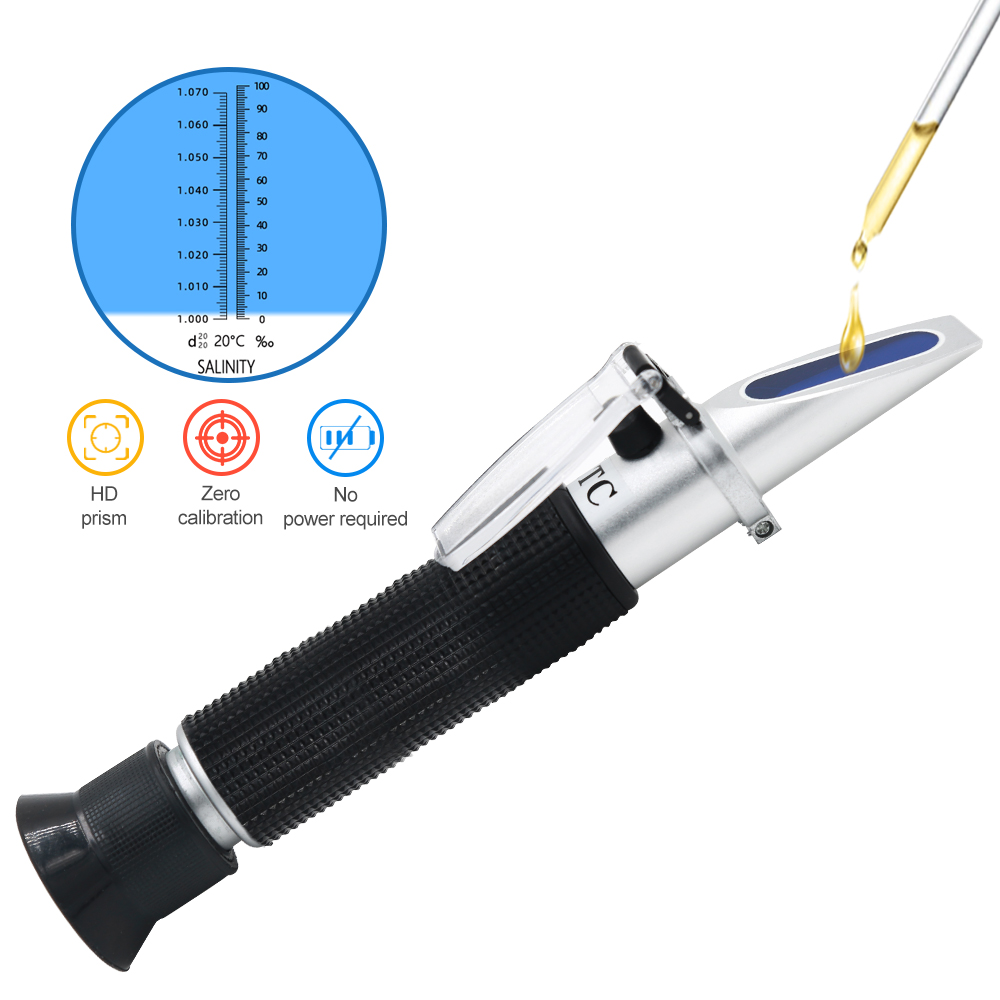 Handheld Salinity Refractomete – обзор и цена Refractometer Salinity