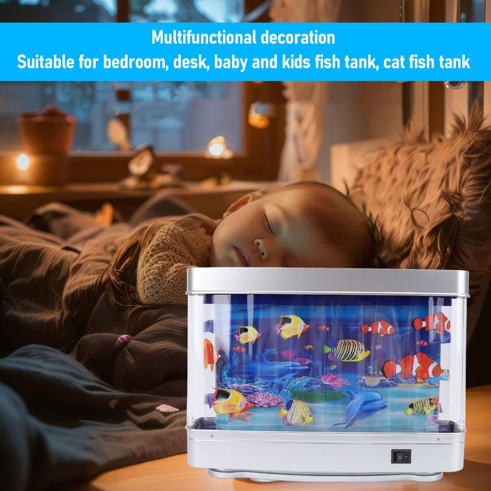 Decorative LED Fake Fish Tank  – обзор и цена Marine Life Aquariums