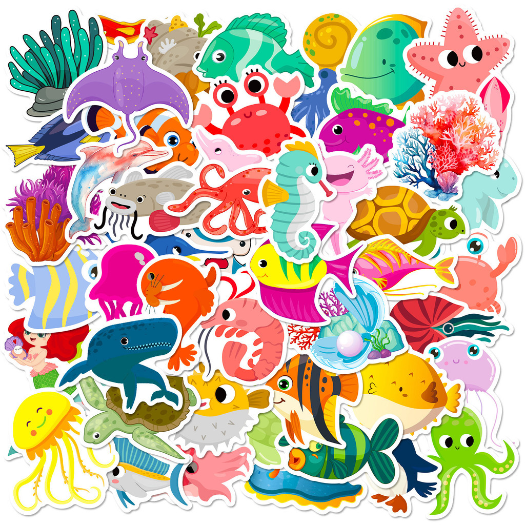 50Pcs Marine Life Stickers Dol – обзор и цена Marine Aquarium & Regional Centre Reviews