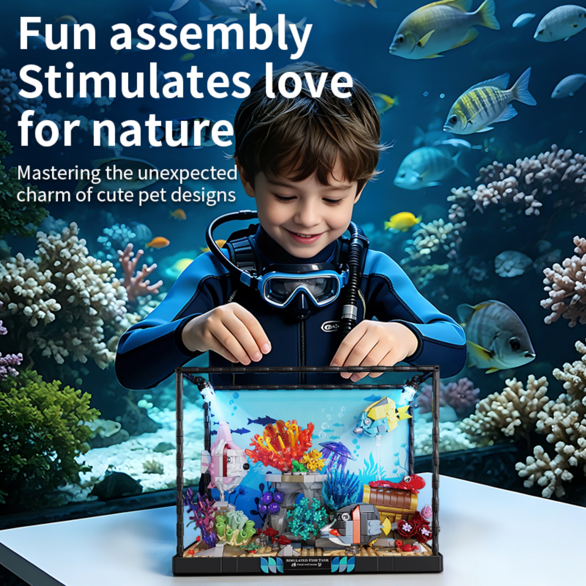 1318PCS Underwater Aquarium Bu – обзор и цена Marine Life Aquariums