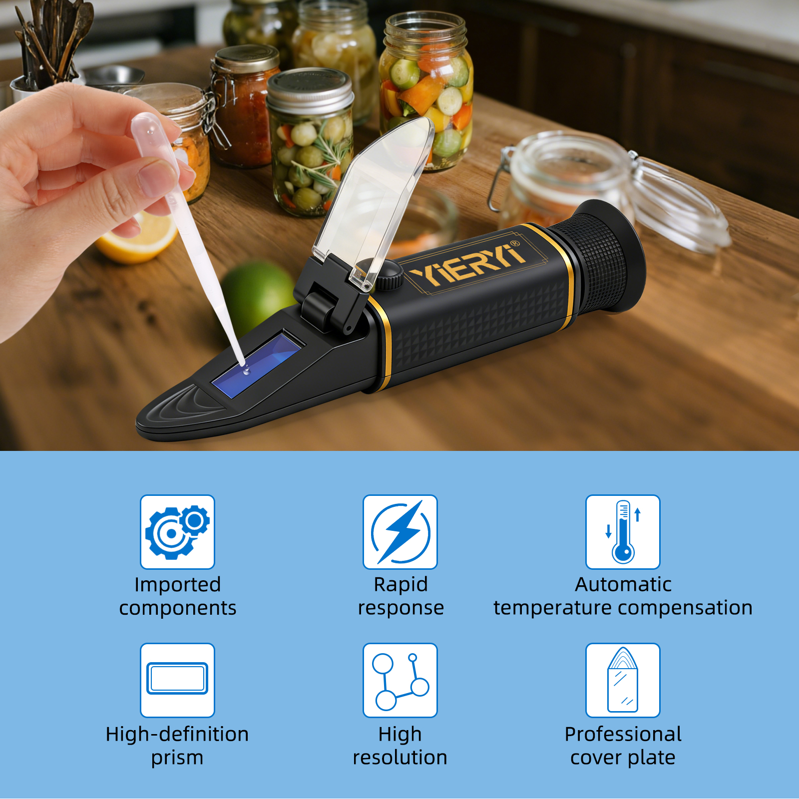 Yieryi 0-28% Salinity Refracto – обзор и цена Refractometer Salinity
