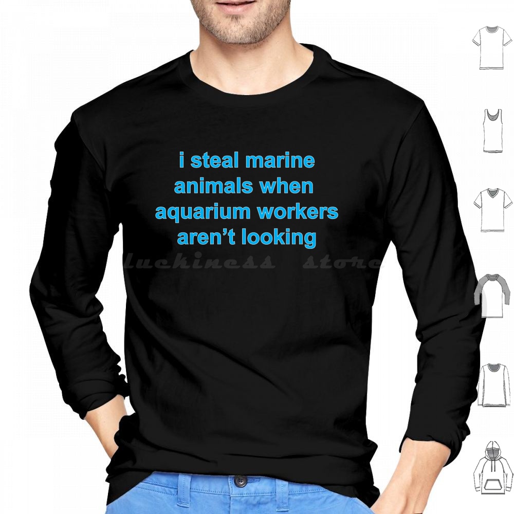 Fishy Shirt Hoodie Cotton Long – обзор и цена Marine Life Aquariums