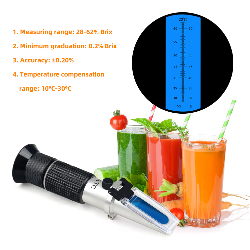 Professional 28-62% Brix Refra – обзор и цена Refractometer Salinity