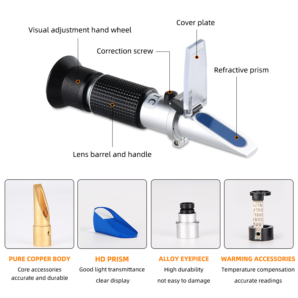 Professional 28-62% Brix Refra – обзор и цена Refractometer Salinity