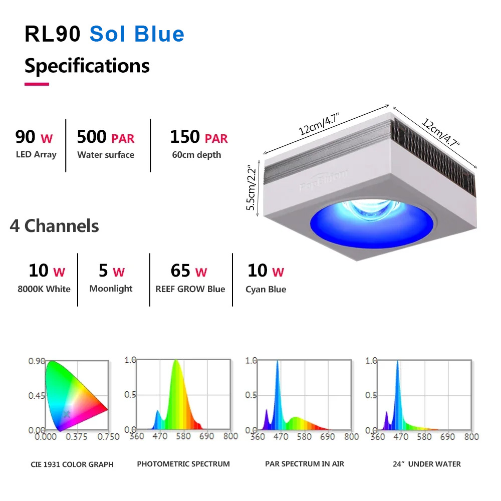 PopBloom-RL90 WiFi LED Aquariu – обзор и цена Marine X Aquarium